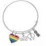 Infinity Collection Love Wins Bracelet, LGBT Bracelet- Lesbian Pride Jewelry, Rainbow Pride Bracelet & Perfect Lesbian Gifts