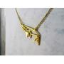 La Menagerie Whale Gold Origami Jewelry & Gold Geometric Necklace – 18 Karat Plated Gold Necklace & Whale Necklaces for Women – Whale Necklace for Girls & Origami Necklace