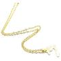 Xusamss Fashion 18K Gold Plated Alloy Haitian Map Pendant Charm Necklace