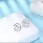 Womens Ocean Wave Necklace Earrings Set 925 Sterling Silver Sea Beach Jewelry Set Girls Boho Jewelry Sea Jewelry for Surfer Beach Lover Gift