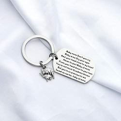 FUSTMW Baby Mine Elephant Keychain Movies Elephant Inspired Gifts Mom Baby Inspirational Jewelry Elephant Lover Gifts