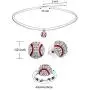 Chengu Baseball Jewelry Set Baseball Earrings Stud Necklace Adjusting Ring for Baseball Fans Player Gifts Chengu Baseball Jewelry Set Baseball Earrings Stud Necklace Adjusting Ring for Baseball Fans Player Gifts