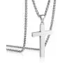 P. BLAKE Stainless Steel Cross Pendant Necklace for Men Boys Jewelry Gift, Chain Necklace 24 Inch P. BLAKE Stainless Steel Cross Pendant Necklace for Men Boys Jewelry Gift, Chain Necklace 24 Inch