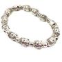 MANRUO Feng Shui Tibetan Silver Bead Bracelet Buddha Power Bracelets Attract Wealth and Good Luck Jewelry