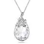 Alantyer Austrian Crystal Teardrop Necklace with Lucky Olive Leaf Birthstone Pendant 14K White Gold Plated Chain Necklace for Women Girls Silver Jewelry Gift 18 Alantyer Austrian Crystal Teardrop Necklace with Lucky Olive Leaf Birthstone Pendant 14K White Gold Plated Chain Necklace for Women Girls Silver Jewelry Gift 18