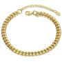 EPIRORA Ankle Bracelets for Women & Teen Girls, Adjustable Dainty Layered Butterfly Anklet White Gold Plated Stainless Steel Summer Beach Foot Jewelry