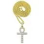 Shiny Jewelers USA Mens ICED Out Micro Pave Egyptian ANKH Cross (Key of Life) Pendant Rope Chain 18'',20'',22,24'',30'' Necklace Shiny Jewelers USA Mens ICED Out Micro Pave Egyptian ANKH Cross (Key of Life) Pendant Rope Chain 18'',20'',22,24'',30'' Necklace