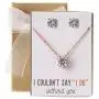 A+O Bridesmaid Gift - Cubic Zirconia Earring and Necklace Set