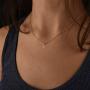 Scaleer 18K Gold Plated Cubic Zirconia Initial Necklace Tiny Letter Necklace Personalized Monogram Name Necklace for Women Girls
