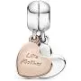 Pandora Jewelry Mother and Daughter Heart Split Dangle Pandora Rose and Sterling Silver Charm Pandora Jewelry Mother and Daughter Heart Split Dangle Pandora Rose and Sterling Silver Charm