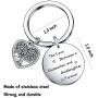 De&ai Godmother Goddaughter, Jewelry The Love Between a Godmother and Goddaughter is Forever Keychain, Aunt Niece Gift