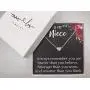 EMMA LOU Niece Gifts from Aunt Niece Necklace Necklaces for Teen Girls Sweet 16 Necklace Sweet 16 Gifts for Girls Teen Girl Gifts for Teen Girls