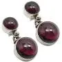 SilverStarJewel 925 Solid Silver Garnet January Birthstone Earrings 0.9'' New Art SilverStarJewel 925 Solid Silver Garnet January Birthstone Earrings 0.9'' New Art