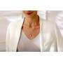 CHAULRI Genuine Premium 9-10mm Cultured White Pearl Pendant Necklace 18K Gold Plated 925 Silver - Gifts for Women for Her Wife Mom Daughter (White, gold-plated-silver)