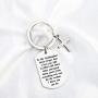 Goddaughter Keychain Goddaughter Gift from Godmother Goddaughter Christening Gifts Jewelry Never Forget That I Love You