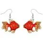 DianaL Boutique Silvertone Rhodium Plated Beautiful Tropical Fish Goldfish Earrings Dangle with a Gift Box … DianaL Boutique Silvertone Rhodium Plated Beautiful Tropical Fish Goldfish Earrings Dangle with a Gift Box …