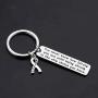 Gzrlyf Survivor Keychain You Never Know How Strong You are Fighting Cancer Gifts Cancer Survivor Domestic Violence Awareness Gifts