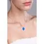 Gem Stone King Unisex 925 Sterling Silver 8MM Created Blue Opal Hand Of Hamsa Pendant with 18 Inch Silver Chain Gem Stone King Unisex 925 Sterling Silver 8MM Created Blue Opal Hand Of Hamsa Pendant with 18 Inch Silver Chain
