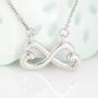 Faith Davis Infinity Love Necklace - Gift for Daughter from Mom - Valentines Day, Birthday, Graduation, or Just Because!