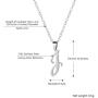 PROSTEEL Stainless Steel Initial Name Necklace, A to Z Initial Letter Personalized Necklaces for Men Women, Gold/Silver/Black Tone, 20inch-22inch Adjustable, Come Gift Box