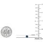 Dazzlingrock Collection Round Blue Diamond Ladies Stud Earring & Pendant Set