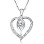 Van Chloe Women 925 Sterling Silver Necklace Love Heart Pendant Only You Cubic Zirconia Diamond White Gold Plated Necklace Jewelry Gifts for Women Girls 17.7''+ 1.77'' (Heart) (Heart) (Only You) Van Chloe Women 925 Sterling Silver Necklace Love Heart Pendant Only You Cubic Zirconia Diamond White Gold Plated Necklace Jewelry Gifts for Women Girls 17.7''+ 1.77'' (Heart) (Heart) (Only You)