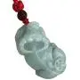 LOOPIG 1pc Myanmar Emerald Cattle Pendant Hand Carved Jade Stone Lucky Amulet Cow Necklace Jewelry LOOPIG 1pc Myanmar Emerald Cattle Pendant Hand Carved Jade Stone Lucky Amulet Cow Necklace Jewelry