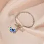 Blue Butterfly Silver Chain Pendant Bracelet for Women and Girls Adjustable Silver Bracelet Blue Butterfly Silver Chain Pendant Bracelet for Women and Girls Adjustable Silver Bracelet