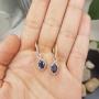 Dazzlingrock Collection 10K Ladies Infinity Dangling Earrings, Rose Gold