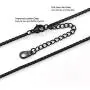 PROSTEEL Initial Letter Pendant Necklace for Men Women, Capital Letter Necklaces A to Z, Black/Yellow Gold Plated Stainless Steel Jewelry, Customize Text Available, Box Chain 20-22 inch Adjustable
