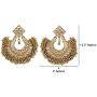 Indian Ethnic Traditional Polki Jhumka/Earring Bollywood Wedding Jewelry for Women