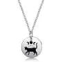 Moon Phase Witchcraft Black Cat Necklace Launar Phase Necklace