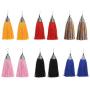 SMALLLOVE 6 Pairs Bohemian Tassel Fringe Earrings Set for Women Girls Vintage Silver Fish Mouth Long Dangling Thread Boho Ethnic Dangle Drop Statement Earrings Jewelry