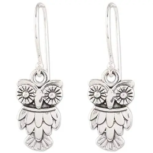 Novica Night Vision Sterling Silver Dangle Earrings For Girls Womens Novica Night Vision Sterling Silver Dangle Earrings For Girls Womens