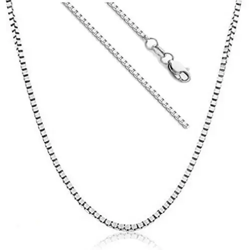 Gold Womens/Mens Box Chain 1mm, 20x More Real 18K,White Gold Diamond Cut Fashion Jewelry Necklaces Laid Over Semi Precious Bronze, Classic, 16-30 Inches USA Made! Gold Womens/Mens Box Chain 1mm, 20x More Real 18K,White Gold Diamond Cut Fashion Jewelry Necklaces Laid Over Semi Precious Bronze, Classic, 16-30 Inches USA Made!