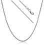 Gold Womens/Mens Box Chain 1mm, 20x More Real 18K,White Gold Diamond Cut Fashion Jewelry Necklaces Laid Over Semi Precious Bronze, Classic, 16-30 Inches USA Made!