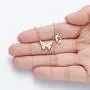 MONOOC Butterfly Necklace for Women Girls, 14K Gold Plated Dainty Butterfly Pendant Necklace Initial Necklaces Cute Minimalist Butterfly Jewelry Gifts for Teen Girls