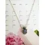 MANZHEN Good Luck Protection Abalone Paua Shell Hamsa Hand Charm Necklace