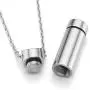 Zysta Personalized Custom Whistle Urn Necklace for Ashes Customized Engraving Cremation Tube Vial Ash Necklaces Ashes Keepsake Memorial Tube Pendant Locket Jewelry Stainless Steel