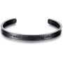 Molike Inspiring Luke 1:37 Bible Verse Stainless Steel Cuff Bangle Bracelet Christian Gift for Men Women