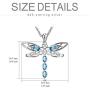 TOUPOP Mothers Day Gifts s925 Sterling Silver Dragonfly Pendant Necklace with Crystal Jewelry Gifts for Mom Mother Women Teen Girls Birthday