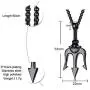 VNOX Stainless Steel Neptune Greek Poseidon Trishula Pronged Trident Pendance Protection Necklace for Men Boys VNOX Stainless Steel Neptune Greek Poseidon Trishula Pronged Trident Pendance Protection Necklace for Men Boys