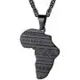 PROSTEEL Stainless Steel Africa Map Necklace for Men Women, 18K Gold/Rose Gold/Black Plated, Customize Available, 22''-24'' Adjustable, Come Gift Box PROSTEEL Stainless Steel Africa Map Necklace for Men Women, 18K Gold/Rose Gold/Black Plated, Customize Available, 22''-24'' Adjustable, Come Gift Box