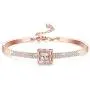 Sllaiss Rose Gold Swarovski Crystal Bangle Bracelet for Women Square Cuff Bracelet with Adjustable Chain Jewelry for Birthday Anniversary Sllaiss Rose Gold Swarovski Crystal Bangle Bracelet for Women Square Cuff Bracelet with Adjustable Chain Jewelry for Birthday Anniversary