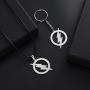 Rinhoo Stainless Steel Superhero Flash Lightning Pendant Necklace for Men boy girls Gift