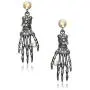 Halloween Punk Necklace arrings Set Hypoallergenic Gothic Skull Skeleton Choker Necklace Earrings Jewelry Set For Women Girls Including 1 Chunky Necklace 1 Drop Earrings Halloween Punk Necklace arrings Set Hypoallergenic Gothic Skull Skeleton Choker Necklace Earrings Jewelry Set For Women Girls Including 1 Chunky Necklace 1 Drop Earrings