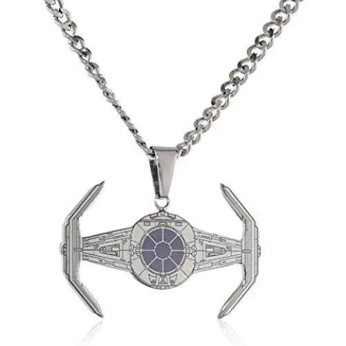 Star Wars Jewelry Unisex X1 Stainless Steel Chain Pendant Necklace, 24''