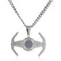 Star Wars Jewelry Unisex X1 Stainless Steel Chain Pendant Necklace, 24''