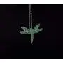 DMOMSA gem Green Exquisite Dragonfly Pendant Necklace Jewelry Gift Suitable for Birthday Party Anniversary Valentines Day DMOMSA gem Green Exquisite Dragonfly Pendant Necklace Jewelry Gift Suitable for Birthday Party Anniversary Valentines Day