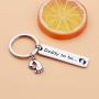 SEIRAA Pregnancy Gift New Dad Jewelry Daddy to Be Keychain Gift for New Mommy Dad Parents to be Gift